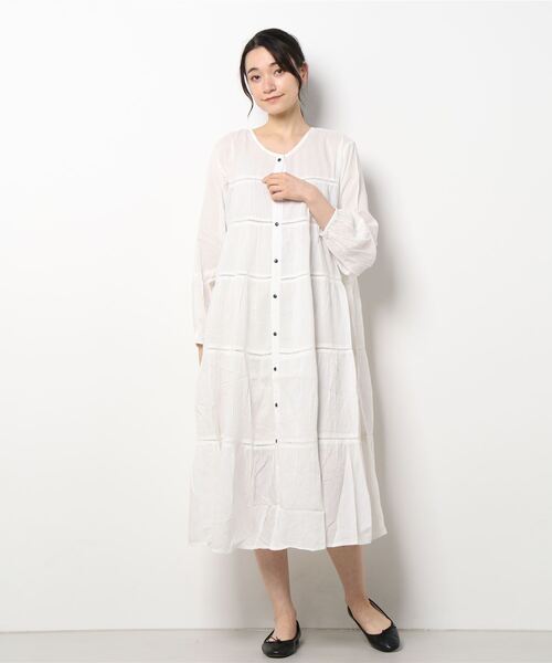 チャイハネ（チャイハネ）の「【チャイハネ】ティアードワンピース（ワンピース・レディース・ホワイト/レッド/ブルー/グリーン・FREE）」の10枚目の写真