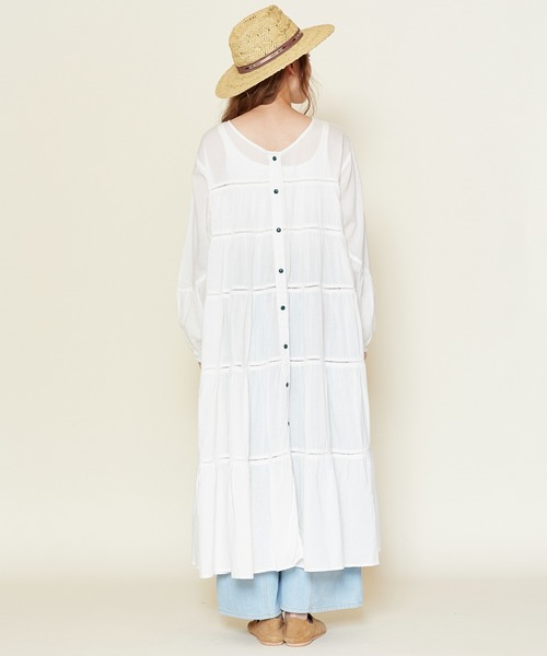 チャイハネ（チャイハネ）の「【チャイハネ】ティアードワンピース（ワンピース・レディース・ホワイト/レッド/ブルー/グリーン・FREE）」の14枚目の写真