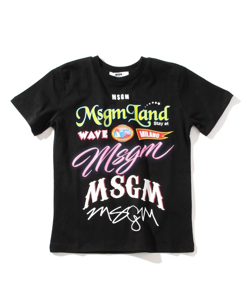 MSGM(エムエスジーエム)の「MSGM(エムエスジーエム)Kids & Junior プリント半袖Tシャツ(Tシャツ/カットソー・キッズ・ホワイト/ブラック・8Y/14Y/12Y/4Y/6Y/10Y)」の2枚目の写真