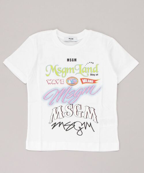 MSGM(エムエスジーエム)の「MSGM(エムエスジーエム)Kids & Junior プリント半袖Tシャツ(Tシャツ/カットソー・キッズ・ホワイト/ブラック・8Y/14Y/12Y/4Y/6Y/10Y)」の12枚目の写真