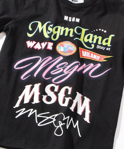 MSGM(エムエスジーエム)の「MSGM(エムエスジーエム)Kids & Junior プリント半袖Tシャツ(Tシャツ/カットソー・キッズ・ホワイト/ブラック・8Y/14Y/12Y/4Y/6Y/10Y)」の6枚目の写真