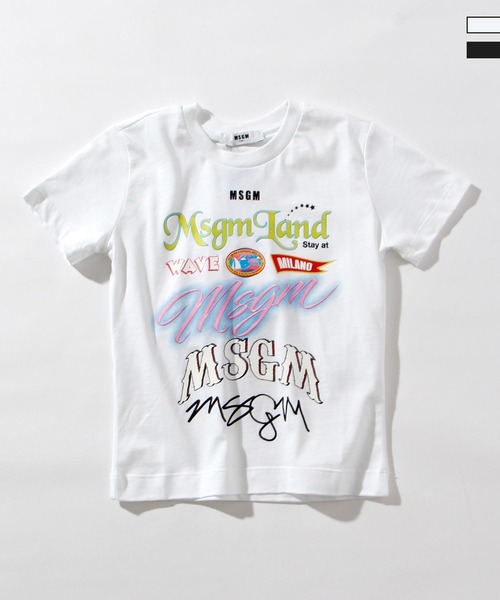 MSGM(エムエスジーエム)の「MSGM(エムエスジーエム)Kids & Junior プリント半袖Tシャツ(Tシャツ/カットソー・キッズ・ホワイト/ブラック・8Y/14Y/12Y/4Y/6Y/10Y)」の7枚目の写真