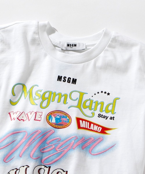 MSGM(エムエスジーエム)の「MSGM(エムエスジーエム)Kids & Junior プリント半袖Tシャツ(Tシャツ/カットソー・キッズ・ホワイト/ブラック・8Y/14Y/12Y/4Y/6Y/10Y)」の9枚目の写真
