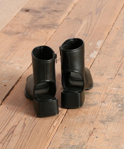 cepo（セポ）の「オープントゥブーツサンダル（サンダル・レディース・ブラック/ブラウン・M/L）」の8枚目の写真