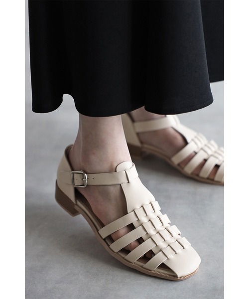 Bonjour Sagan（ボンジュールサガン）の「グルカサンダル（サンダル・レディース・ブラック/オフホワイト/ベージュ・S/M/L）」の2枚目の写真