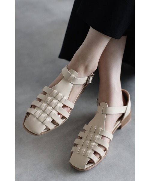 Bonjour Sagan（ボンジュールサガン）の「グルカサンダル（サンダル・レディース・ブラック/オフホワイト/ベージュ・S/M/L）」の4枚目の写真