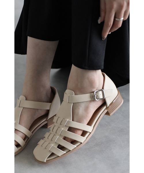 Bonjour Sagan（ボンジュールサガン）の「グルカサンダル（サンダル・レディース・ブラック/オフホワイト/ベージュ・S/M/L）」の5枚目の写真