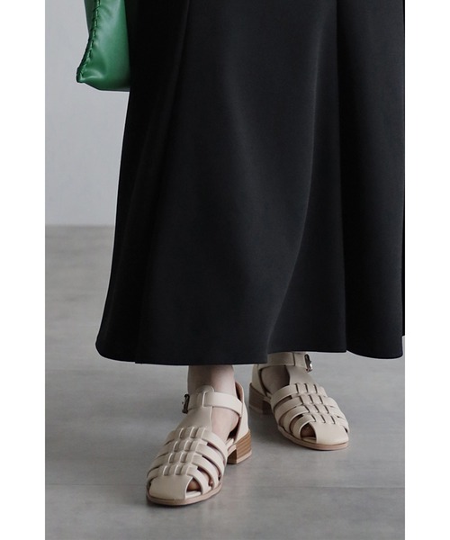 Bonjour Sagan（ボンジュールサガン）の「グルカサンダル（サンダル・レディース・ブラック/オフホワイト/ベージュ・S/M/L）」の9枚目の写真