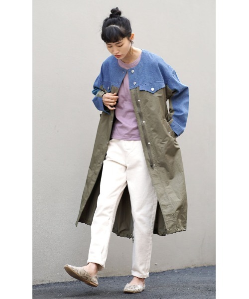 DENIM & DUNGAREE ☆ モッツコート（インナー付き） デニムマッドネス ロングコート コート デニムコート 日本製