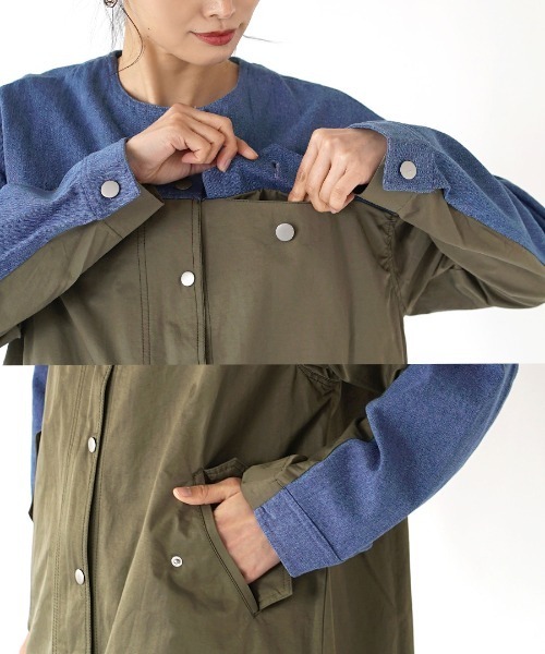 DENIM & DUNGAREE ☆ モッツコート（インナー付き） earth music&ecology（アース ミュージック＆エコロジー） モッズ