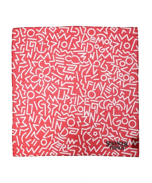 Green　Parks（グリーンパークス）の「■STRANGER THINGS 総柄バンダナ（ハンカチ/ハンドタオル・レディース・レッド・FREE）」の11枚目の写真