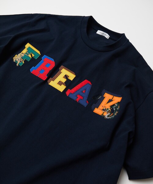 FREAK'S STORE(フリークスストア)の「FREAK'S STORE/フリークスストア 竜虎刺繍 FREAKロゴTEE/刺繍/ロゴ(Tシャツ/カットソー・メンズ・ホワイト/ブラック/グレー/アッシュグレー/グリーン/ネイビー・SMALL/MEDIUM/LARGE)」の18枚目の写真