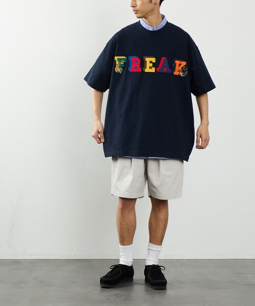 FREAK'S STORE(フリークスストア)の「FREAK'S STORE/フリークスストア 竜虎刺繍 FREAKロゴTEE/刺繍/ロゴ(Tシャツ/カットソー・メンズ・ホワイト/ブラック/グレー/アッシュグレー/グリーン/ネイビー・SMALL/MEDIUM/LARGE)」の20枚目の写真