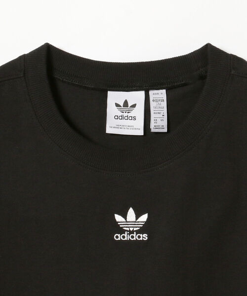 Ray BEAMS（レイビームス）の「【WEB限定】adidas / シングル ジャージー Tシャツ（Tシャツ/カットソー・レディース・ホワイト/ブラック・MEDIUM）」の6枚目の写真