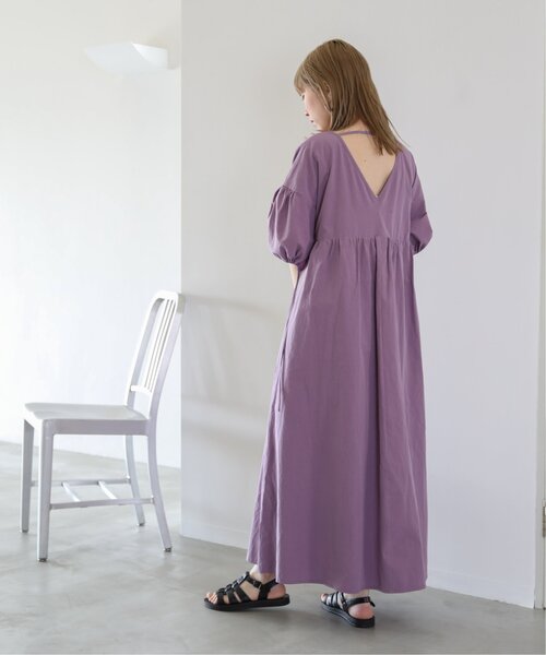 RAY CASSIN（レイカズン）の「スリーブリボンギャザーワンピース（ワンピース・レディース・オフホワイト/パープル/ベージュ・FREE）」の11枚目の写真