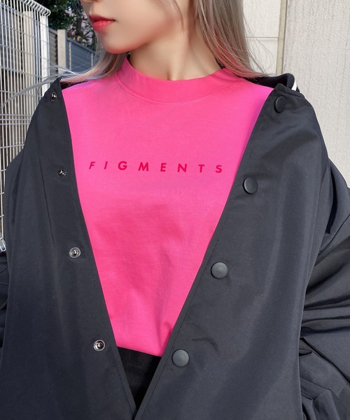Figments(フィグメンツ)の「WORDSロンT(Tシャツ/カットソー・レディース・スミクロ/ピンク/ホワイト・FREE)」の6枚目の写真