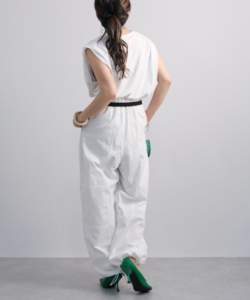 ap retro（アプレトロ）の「裾絞りツイルイージーパンツ/ミリタリーパンツ/カーゴパンツ（カーゴパンツ・レディース・ホワイト/ブラック/カーキ/グレイッシュベージュ・FREE）」の15枚目の写真