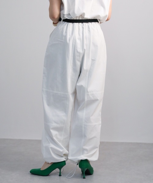 ap retro（アプレトロ）の「裾絞りツイルイージーパンツ/ミリタリーパンツ/カーゴパンツ（カーゴパンツ・レディース・ホワイト/ブラック/カーキ/グレイッシュベージュ・FREE）」の10枚目の写真