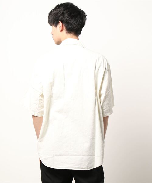 orSlow（オアスロウ）の「orSlow | ハーフスリーブ オフィサーシャツ ECRU MEN（シャツ/ブラウス・メンズ・アイボリー・2/3/4）」の3枚目の写真
