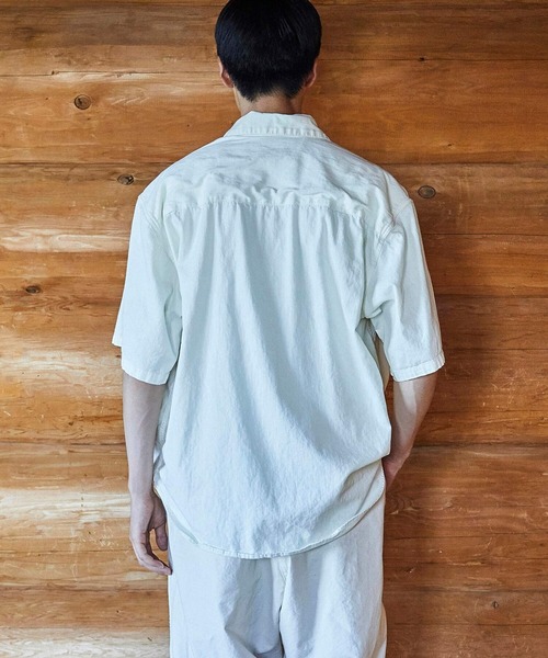 orSlow（オアスロウ）の「orSlow | ハーフスリーブ オフィサーシャツ ECRU MEN（シャツ/ブラウス・メンズ・アイボリー・2/3/4）」の5枚目の写真