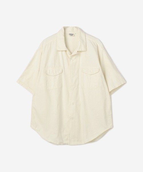 orSlow（オアスロウ）の「orSlow | ハーフスリーブ オフィサーシャツ ECRU MEN（シャツ/ブラウス・メンズ・アイボリー・2/3/4）」の10枚目の写真