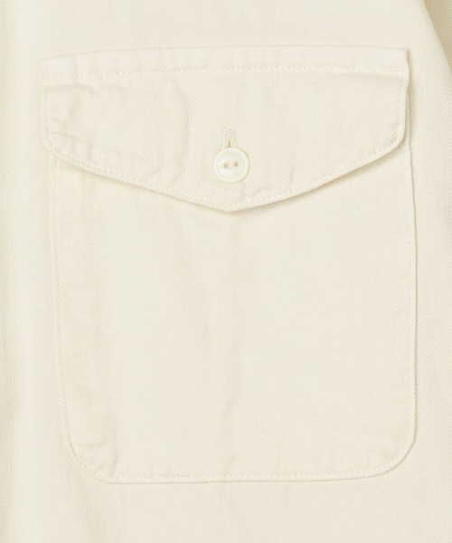 orSlow（オアスロウ）の「orSlow | ハーフスリーブ オフィサーシャツ ECRU MEN（シャツ/ブラウス・メンズ・アイボリー・2/3/4）」の15枚目の写真