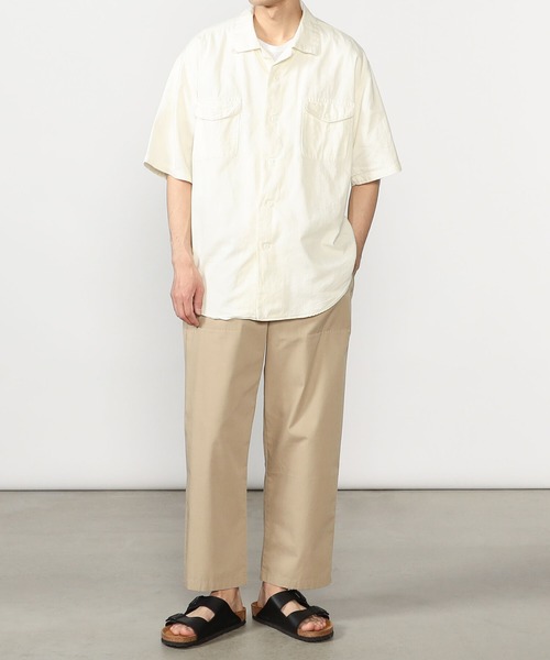 orSlow（オアスロウ）の「orSlow | ハーフスリーブ オフィサーシャツ ECRU MEN（シャツ/ブラウス・メンズ・アイボリー・2/3/4）」の6枚目の写真