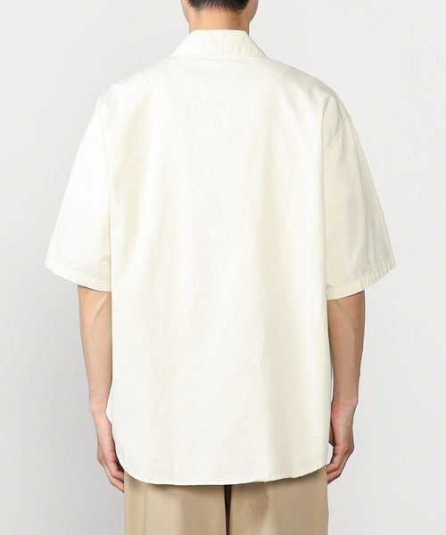 orSlow（オアスロウ）の「orSlow | ハーフスリーブ オフィサーシャツ ECRU MEN（シャツ/ブラウス・メンズ・アイボリー・2/3/4）」の9枚目の写真