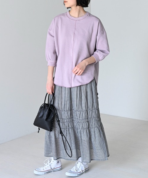 LUPILIEN（ルピリアン）の「Made in India◇シアーチェック・ストライプ　スカート（スカート・レディース・A/B・FREE）」の9枚目の写真