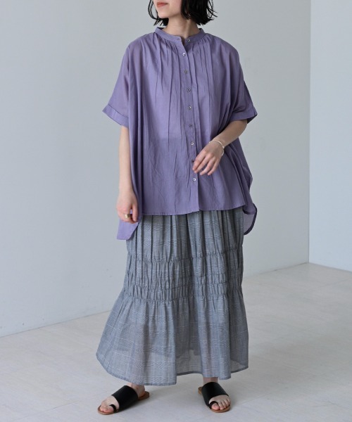 LUPILIEN（ルピリアン）の「Made in India◇シアーチェック・ストライプ　スカート（スカート・レディース・A/B・FREE）」の13枚目の写真