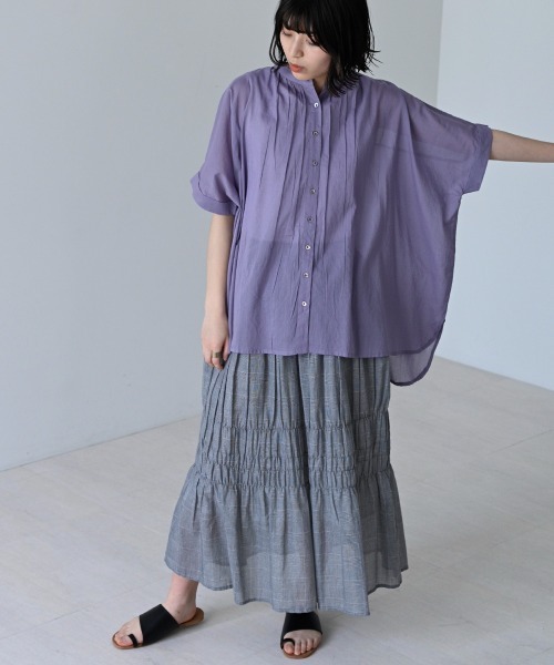 LUPILIEN（ルピリアン）の「Made in India◇シアーチェック・ストライプ　スカート（スカート・レディース・A/B・FREE）」の14枚目の写真