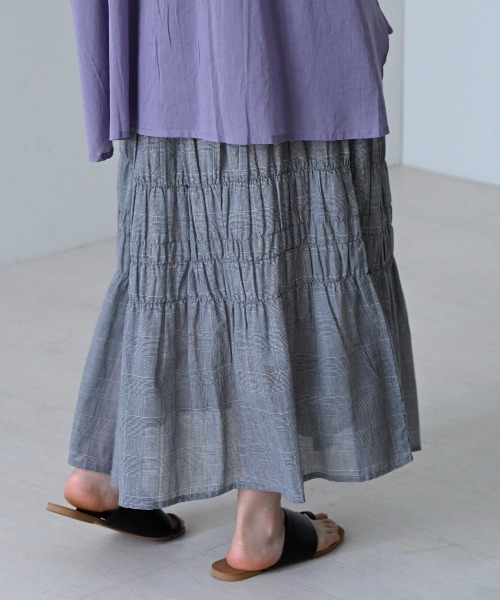 LUPILIEN（ルピリアン）の「Made in India◇シアーチェック・ストライプ　スカート（スカート・レディース・A/B・FREE）」の16枚目の写真