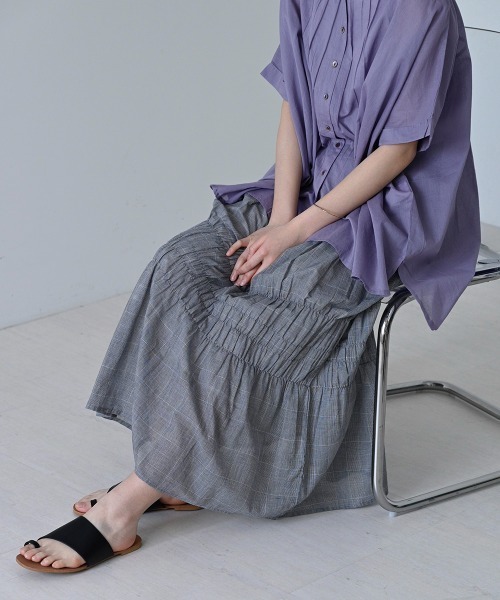 LUPILIEN（ルピリアン）の「Made in India◇シアーチェック・ストライプ　スカート（スカート・レディース・A/B・FREE）」の18枚目の写真