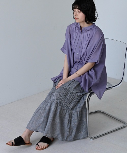 LUPILIEN（ルピリアン）の「Made in India◇シアーチェック・ストライプ　スカート（スカート・レディース・A/B・FREE）」の19枚目の写真