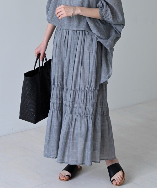 LUPILIEN（ルピリアン）の「Made in India◇シアーチェック・ストライプ　スカート（スカート・レディース・A/B・FREE）」の20枚目の写真