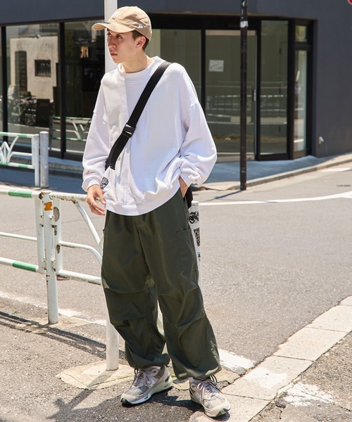 ArguE CulturE パラシュートカーゴパンツストリートポケット無地 R03594EW00993_1_l.jpg