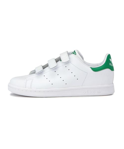 green label relaxing（グリーンレーベルリラクシング）の「adidas（アディダス）スタンスミス17cm～21cm（スニーカー・キッズ・ホワイト/ピンク・17cm/18cm/19cm/20cm/21cm）」の4枚目の写真