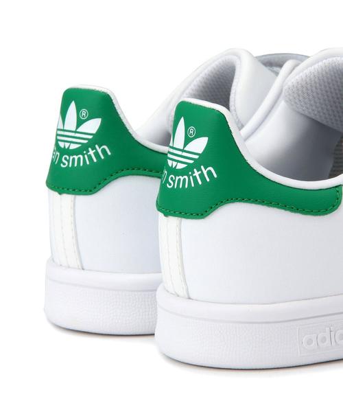 green label relaxing（グリーンレーベルリラクシング）の「adidas（アディダス）スタンスミス17cm～21cm（スニーカー・キッズ・ホワイト/ピンク・17cm/18cm/19cm/20cm/21cm）」の8枚目の写真