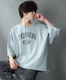 SITRY | wide silhouette college print T-shirt/ワイドシルエット カレッジプリント Tシャツ(Tシャツ/カットソー)