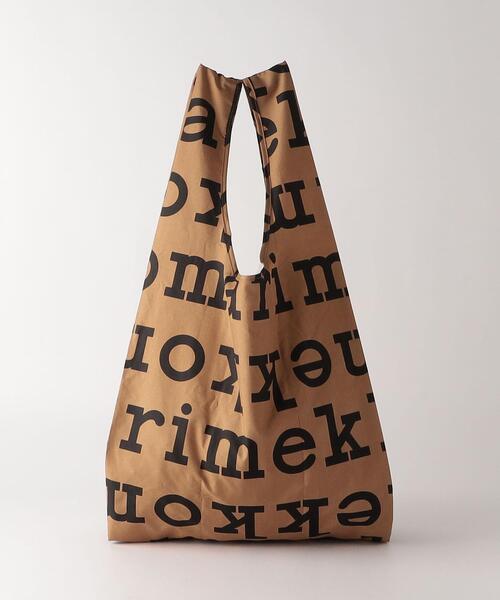 marimekko（マリメッコ） 【日本限定】 Logo スマートエコバッグ marimekko マリメッコ SMARTBAG エコバッグ LOGO ロゴ ブラウン