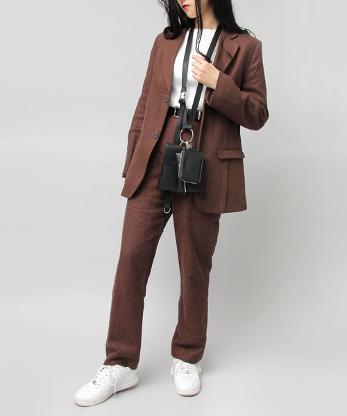 glabella（グラベラ）の「メタルリング PU 3連ポーチ マルチ ショルダーバッグ（ショルダーバッグ・メンズ・ブラック・FREE）」の22枚目の写真