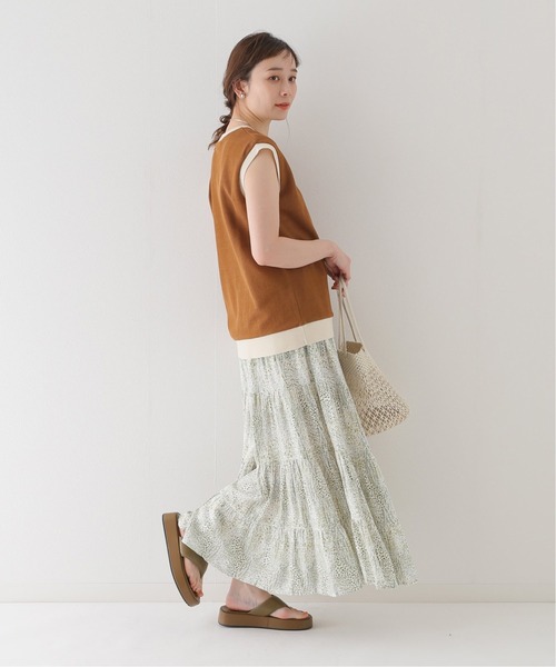 JOURNAL STANDARD relume SELECT(ジャーナルスタンダードレリュームセレクト)の「【LUSANA/ルサナ】Marlowe Skirt:スカート(スカート・レディース・ホワイト・SMALL)」の3枚目の写真