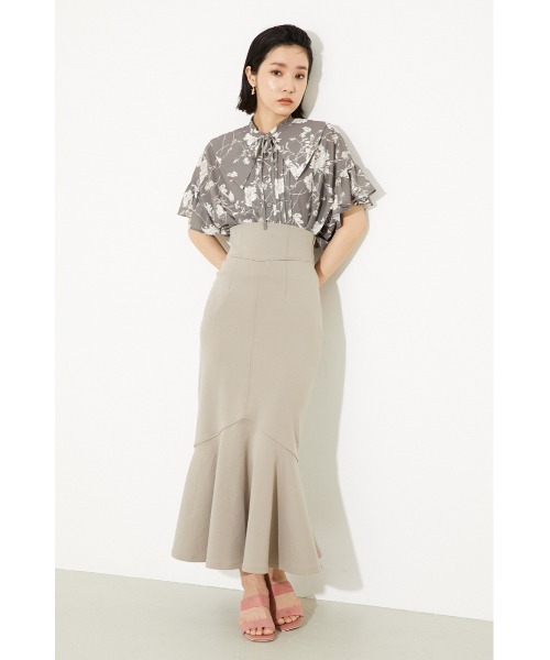 rienda（リエンダ）の「ボタニカルフリルスリーブブラウス（シャツ/ブラウス・レディース・ブラウン/グリーン/アイボリー・FREE）」の15枚目の写真