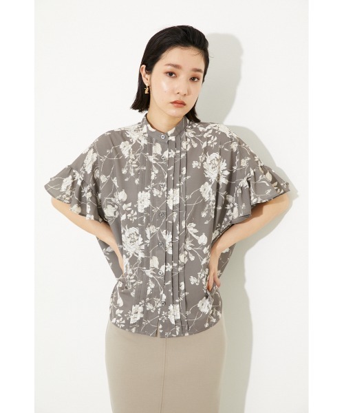 rienda（リエンダ）の「ボタニカルフリルスリーブブラウス（シャツ/ブラウス・レディース・ブラウン/グリーン/アイボリー・FREE）」の12枚目の写真