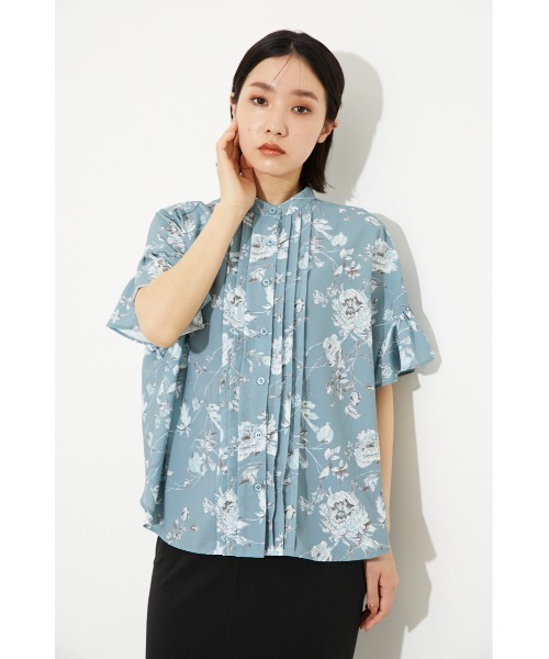 rienda（リエンダ）の「ボタニカルフリルスリーブブラウス（シャツ/ブラウス・レディース・ブラウン/グリーン/アイボリー・FREE）」の13枚目の写真