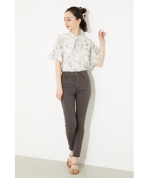 rienda（リエンダ）の「ボタニカルフリルスリーブブラウス（シャツ/ブラウス・レディース・ブラウン/グリーン/アイボリー・FREE）」の17枚目の写真