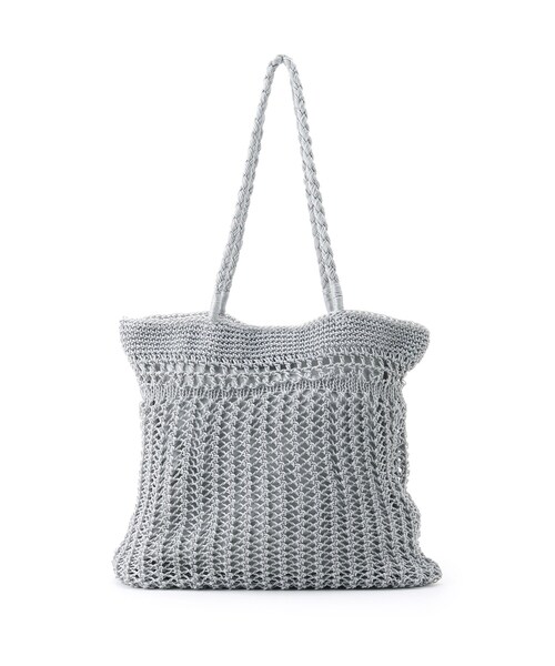 DRESKIP(ドレスキップ)の「◆手編みトート(トートバッグ・レディース・ベージュ/アイボリー/グレー・00)」の3枚目の写真