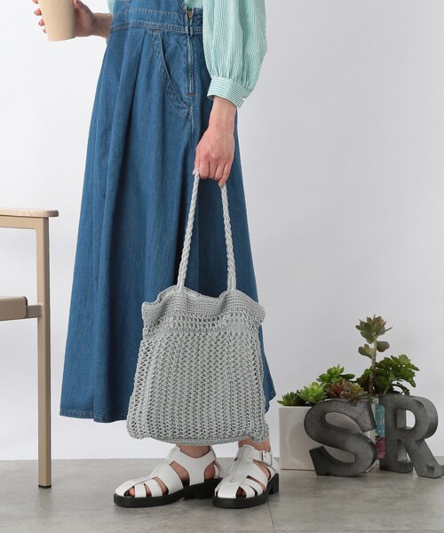 DRESKIP(ドレスキップ)の「◆手編みトート(トートバッグ・レディース・ベージュ/アイボリー/グレー・00)」の17枚目の写真