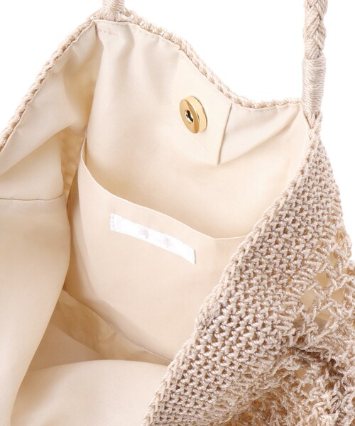 DRESKIP(ドレスキップ)の「◆手編みトート(トートバッグ・レディース・ベージュ/アイボリー/グレー・00)」の12枚目の写真