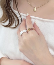 【apres jour×ARIAZ】フラワービーズリングセット